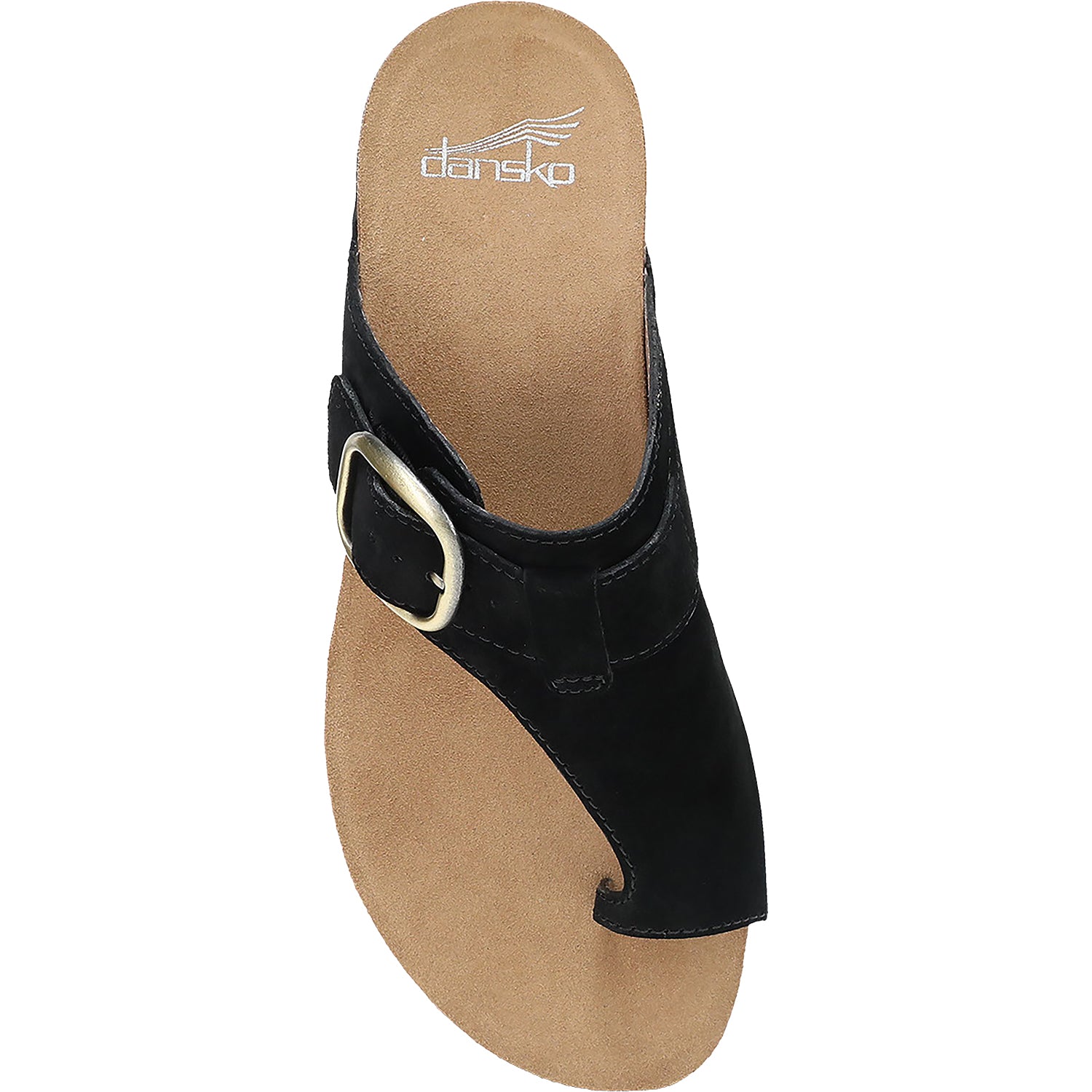 Womens Dansko Dansko Rylee Women's Sandals Thong Sandals Black Suede Black Suede