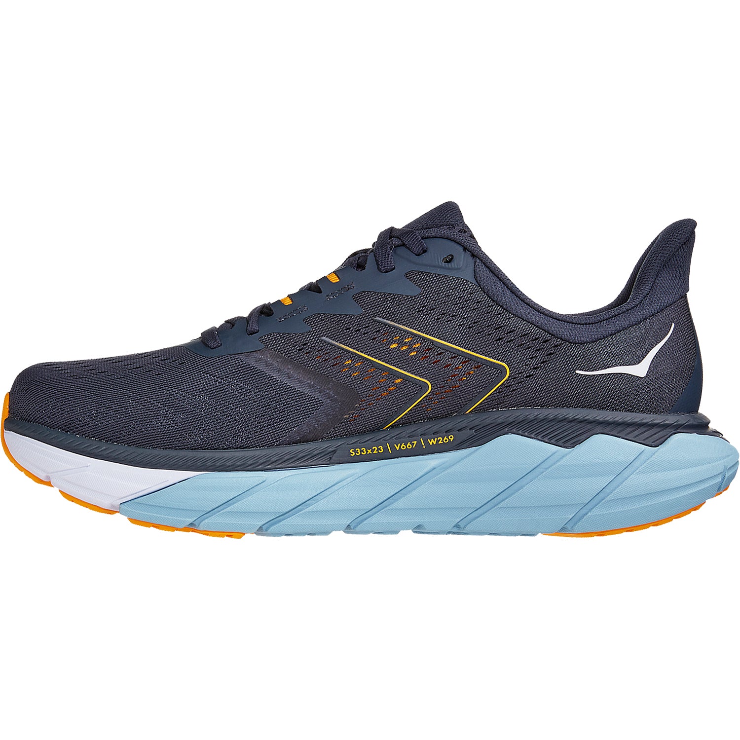 Mens Hoka one one Hoka Arahi 5 Men's Running Shoes Ombre Blue/Blue Fog Mesh Ombre Blue/Blue Fog Mesh