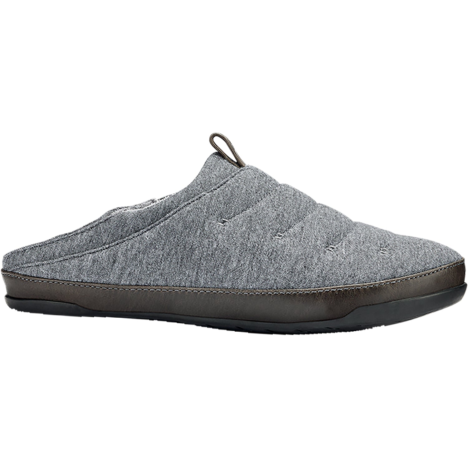 Mens Olukai OluKai Mahana Men's Jersey Slippers Dark Shadow Jersey Knit Dark Shadow Jersey Knit
