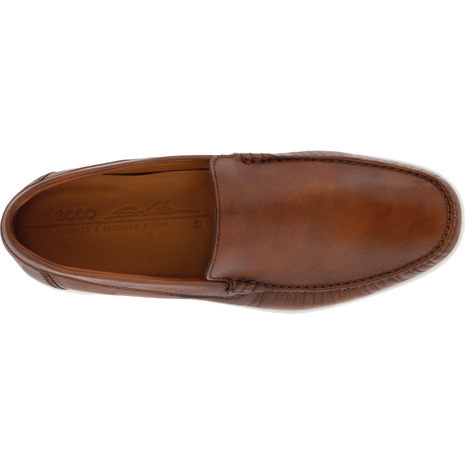 Mens Ecco Ecco S Lite Moc Classic Men's Slip On Shoes Cognac Leather Cognac Leather