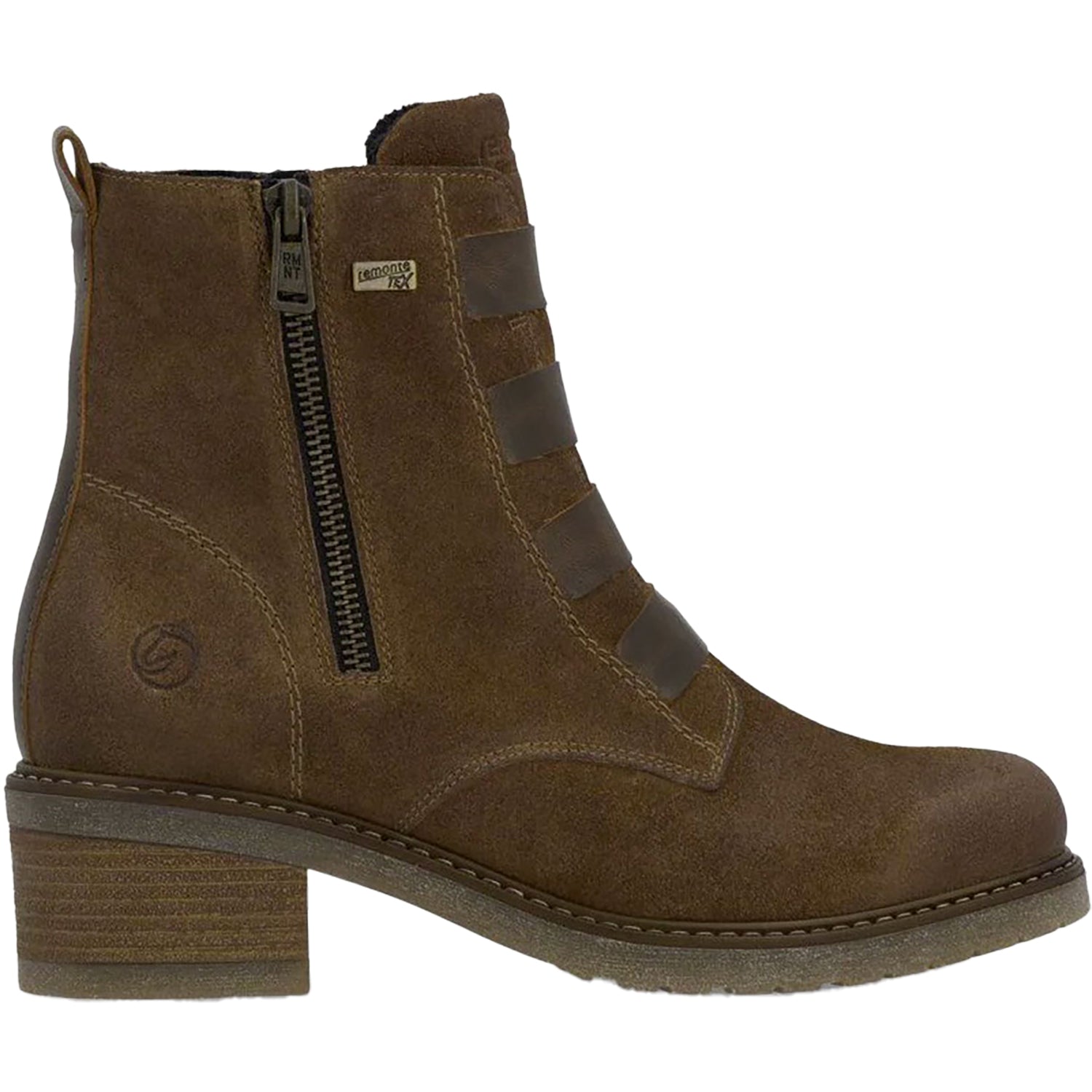 Womens Remonte Remonte D1A76-20 Women's Water Resistant Boots Sattle/Kastanie Leather Sattle/Kastanie Leather