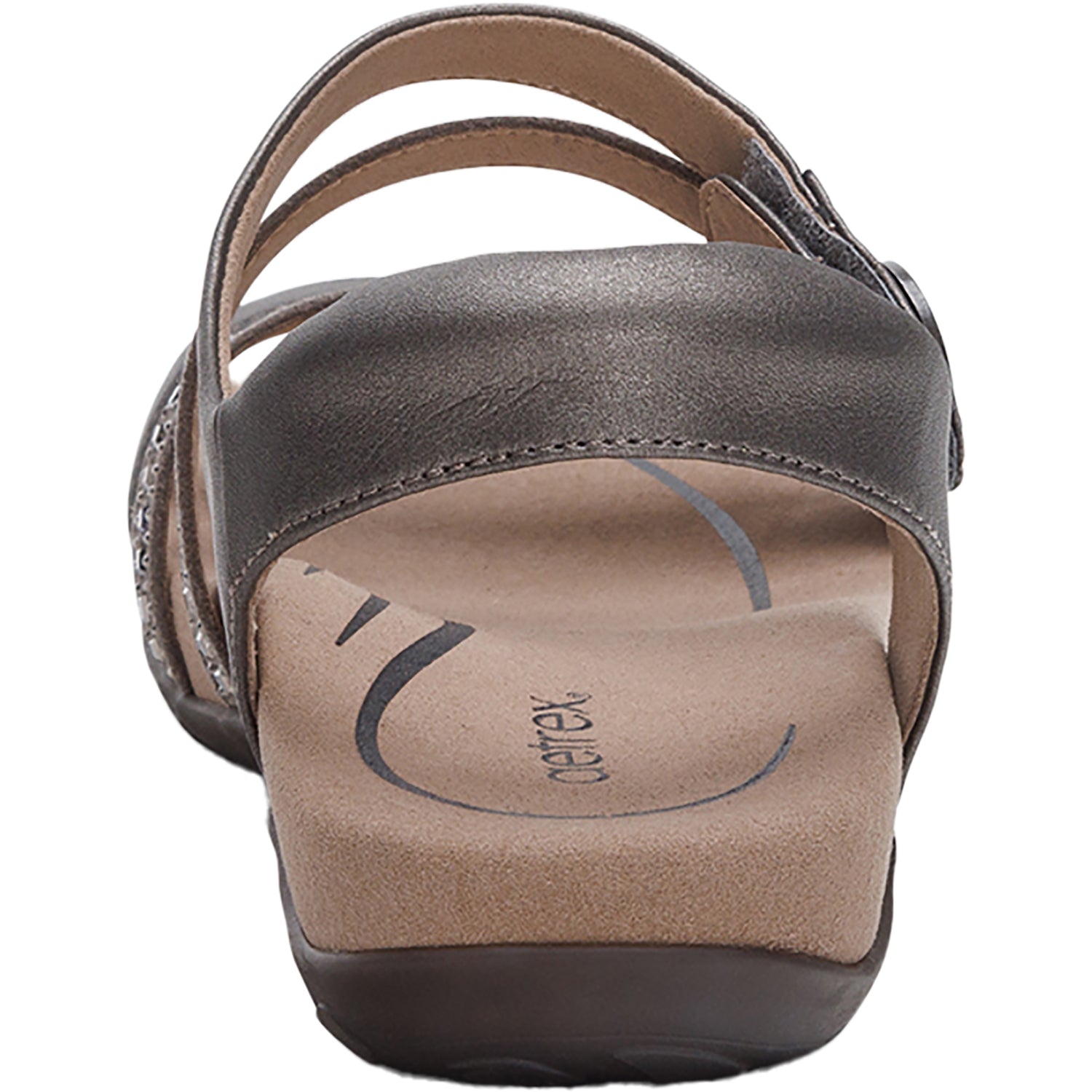 Womens Aetrex Women's Aetrex Jess Jeweled Pewter Sparkle Jeweled Pewter Sparkle