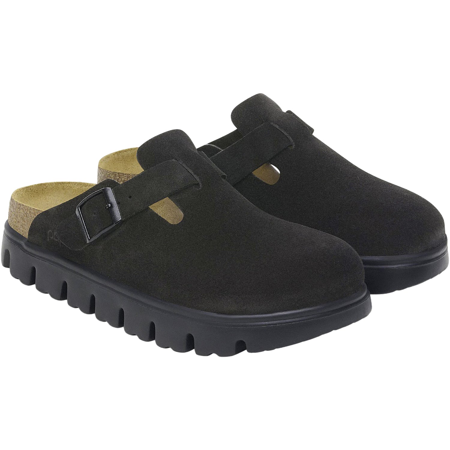 Women's Birkenstock Boston Chunky Black Suede – Footwear etc.