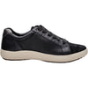 Womens Aetrex Aetrex Courtney Women's Sporty Lace Up Shoes Black Perf Leather/Suede Black Perf Leather/Suede
