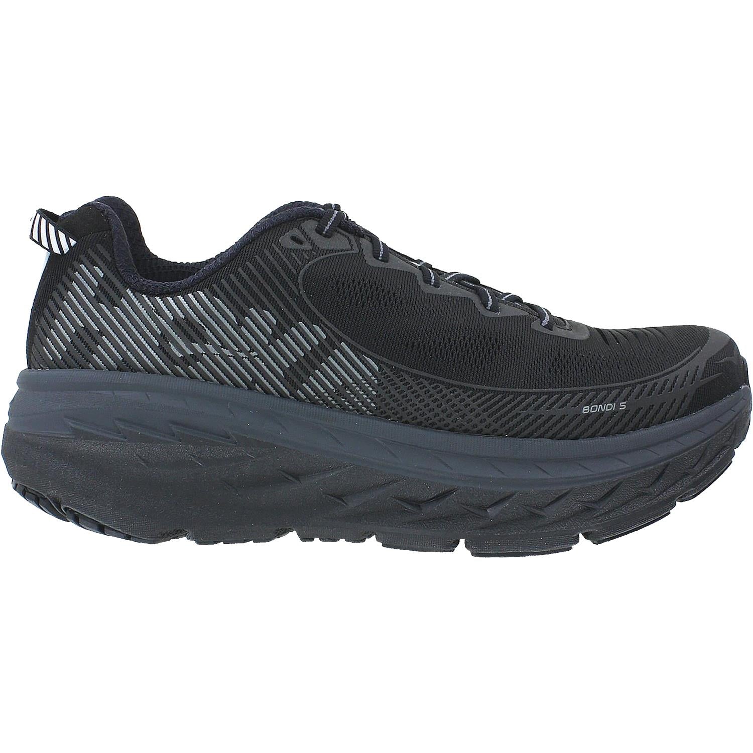 Mens Hoka one one Men's Hoka One One Bondi 5 Black/Anthracite Mesh (Neutral Support) Black/Anthracite Mesh