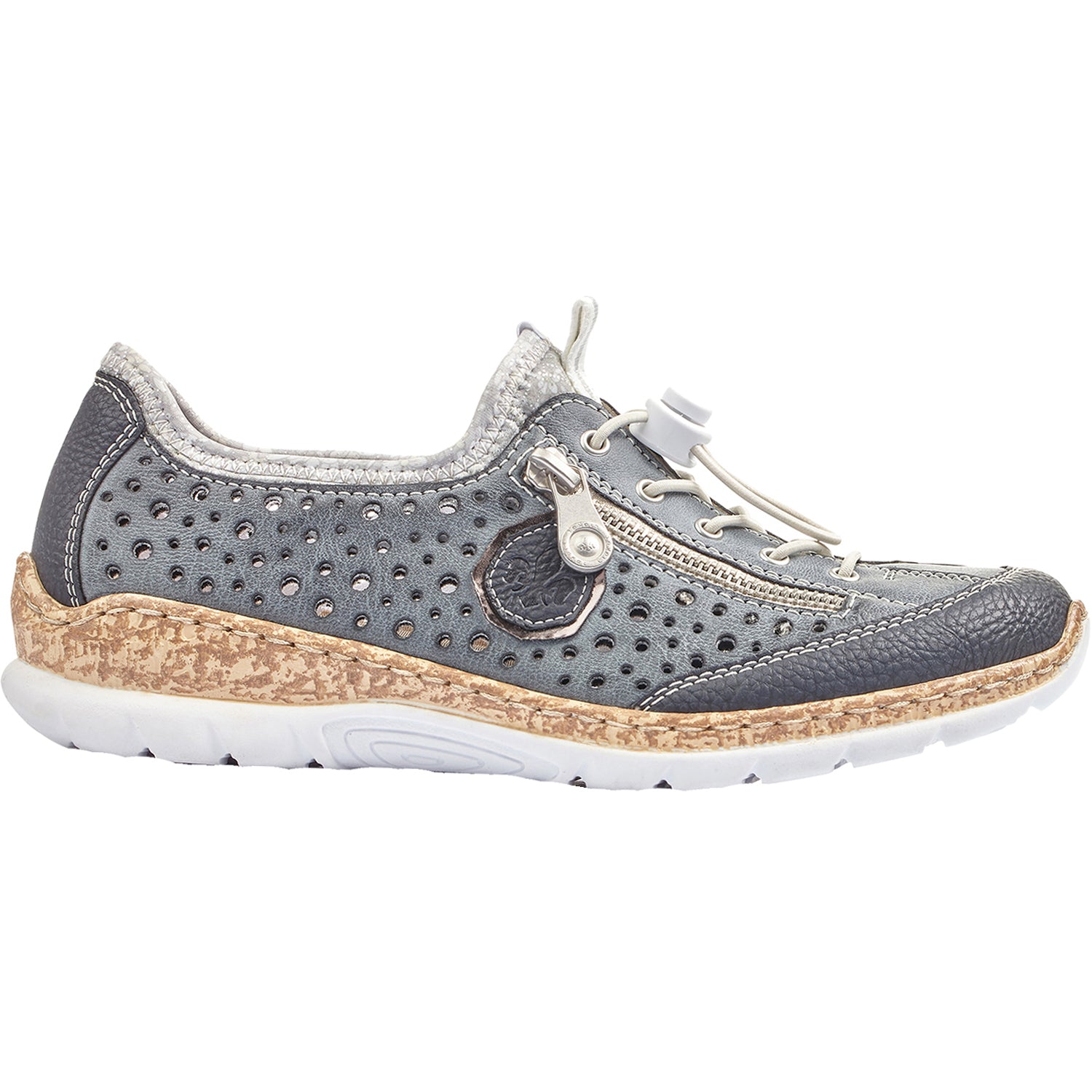 Women's Rieker N42P6-14 Nikita P6 Pazific/Atlantic/Argento