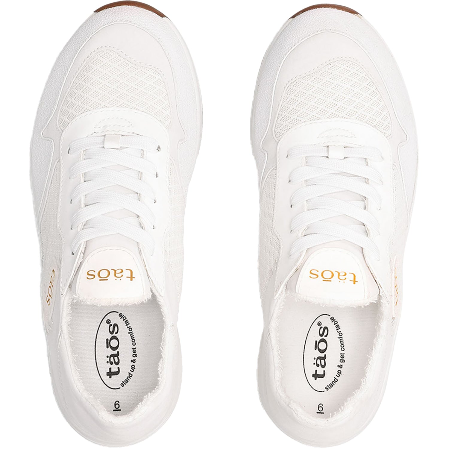 Womens Taos Taos Direction Women's Active Walking Shoes White/White Nylon/Mesh White/White Nylon/Mesh