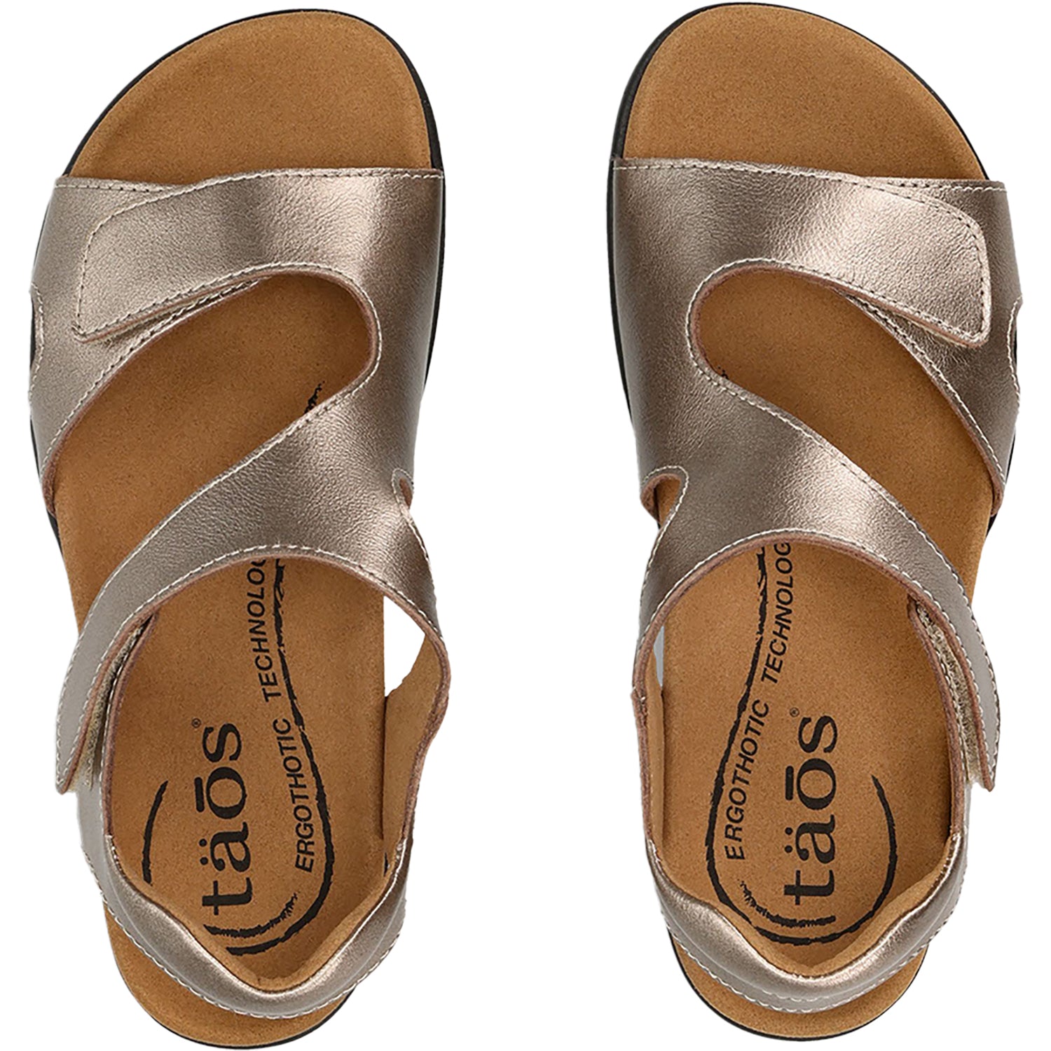 Womens Taos Taos Serene Women's Sandals Champagne Leather Champagne Leather