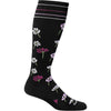 Womens Sockwell Sockwell Field Flower Knee High Socks 15-20 mmHg Women's Compression Socks Black Black