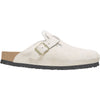 Womens Birkenstock Women's Birkenstock Boston Shearling Antique White Suede Antique White Suede