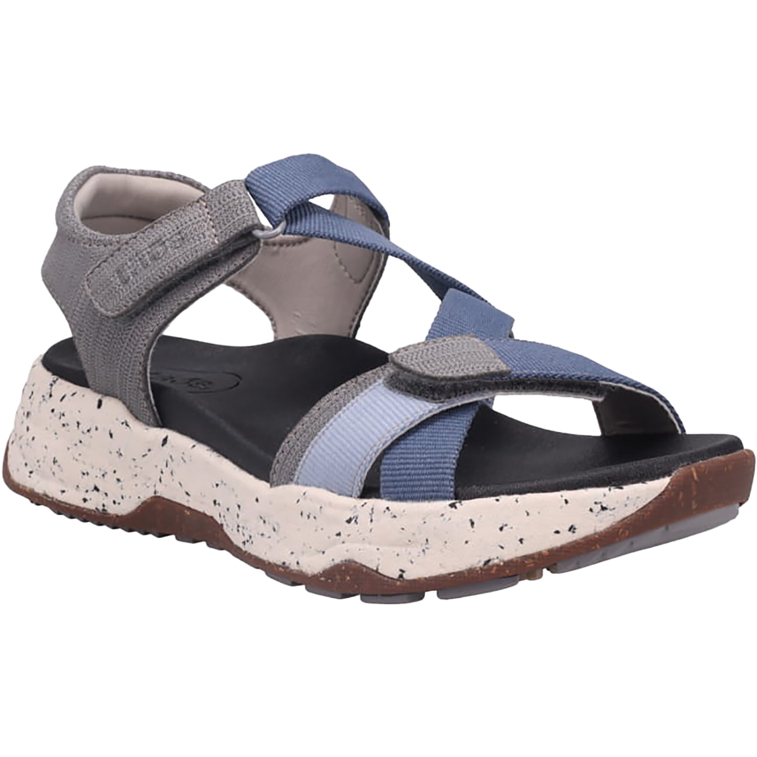 Womens Taos Taos Super Z Women's Outdoor Sandals Blue Multi Leather/Nylon Blue Multi Leather/Nylon