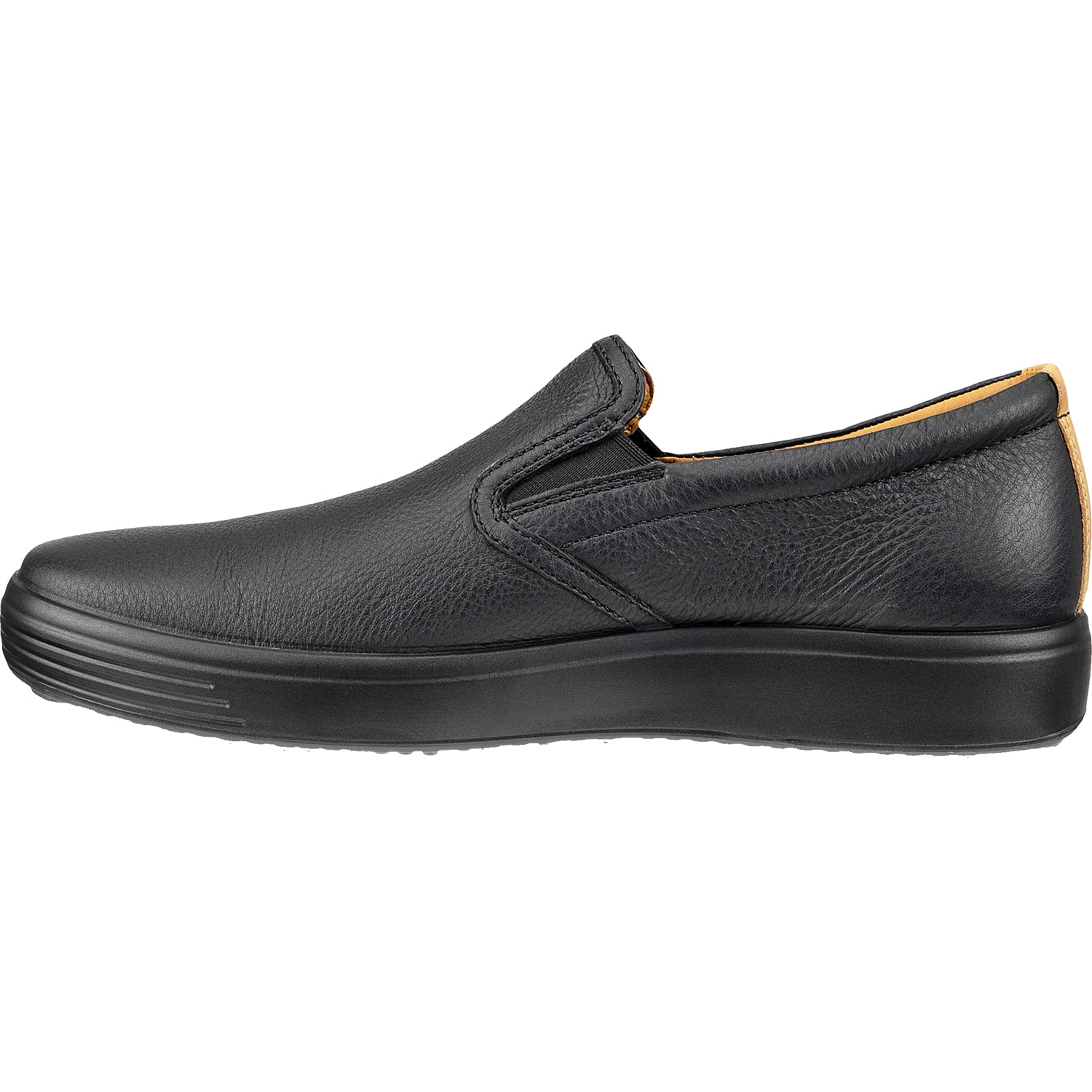 Men's Ecco Soft 7 Slip On 2.0 Black/Lion Leather – Footwear etc.