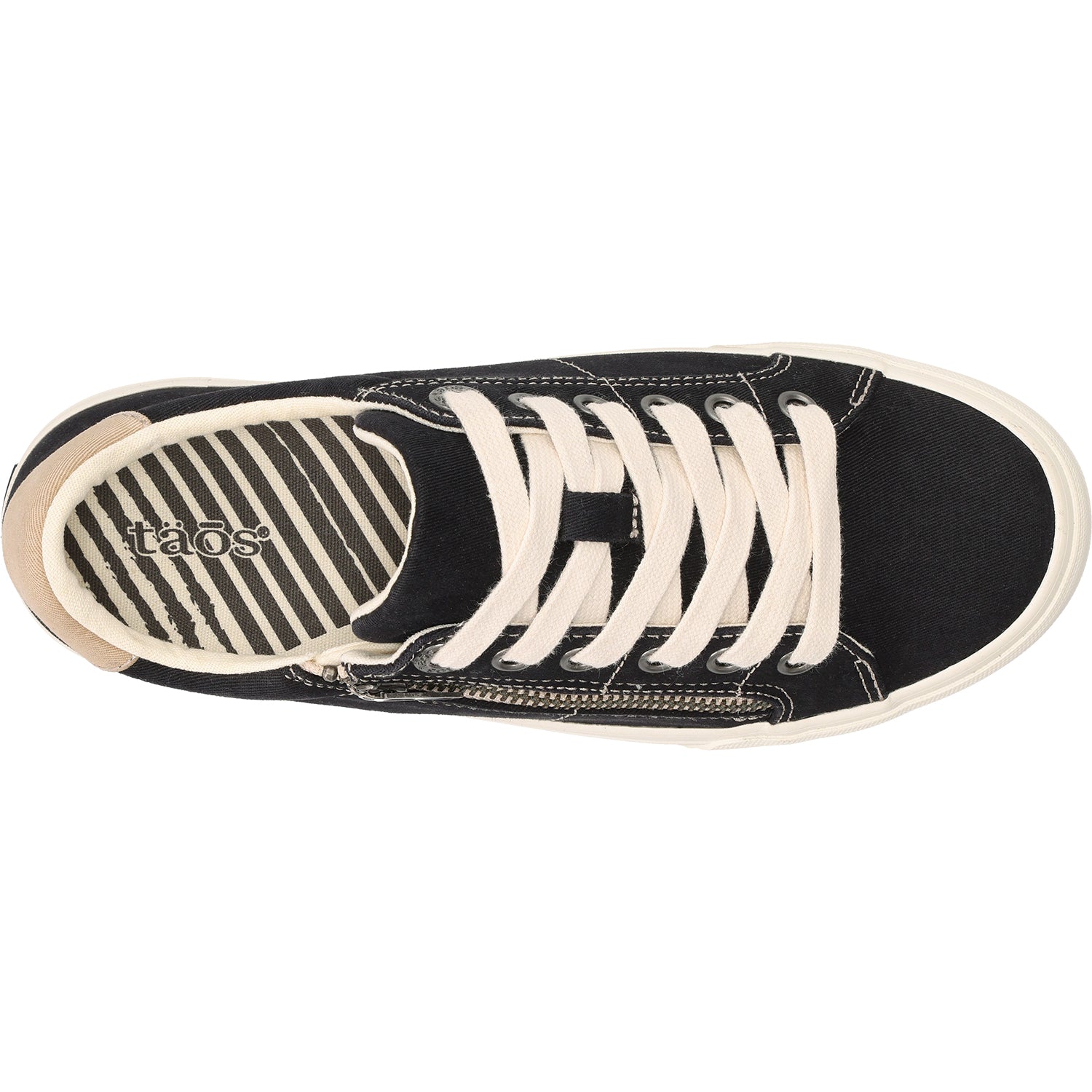 Womens Taos Taos Z Soul Women's Sneakers Black/Tan Distressed Canvas Black/Tan Distressed Canvas