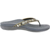 Womens Aetrex Aetrex Gwen Women's Flip Flopss Pewter Synthetic Pewter Synthetic