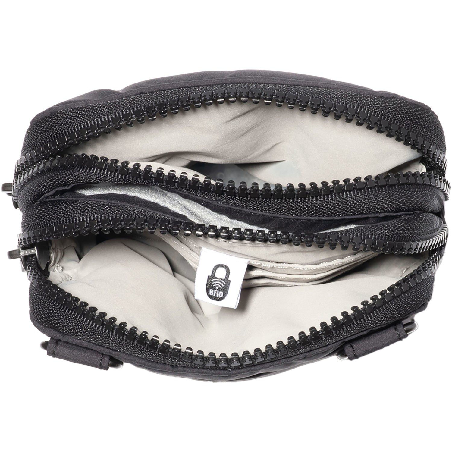 Womens Baggallini Baggallini Modern Take Two RFID Crossbody Black Puff Black Puff