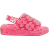 Womens Ugg Women's UGG Fluff Yeah Slide Poppy Strawberry Sorbet Sheepskin Strawberry Sorbet Sheepskin