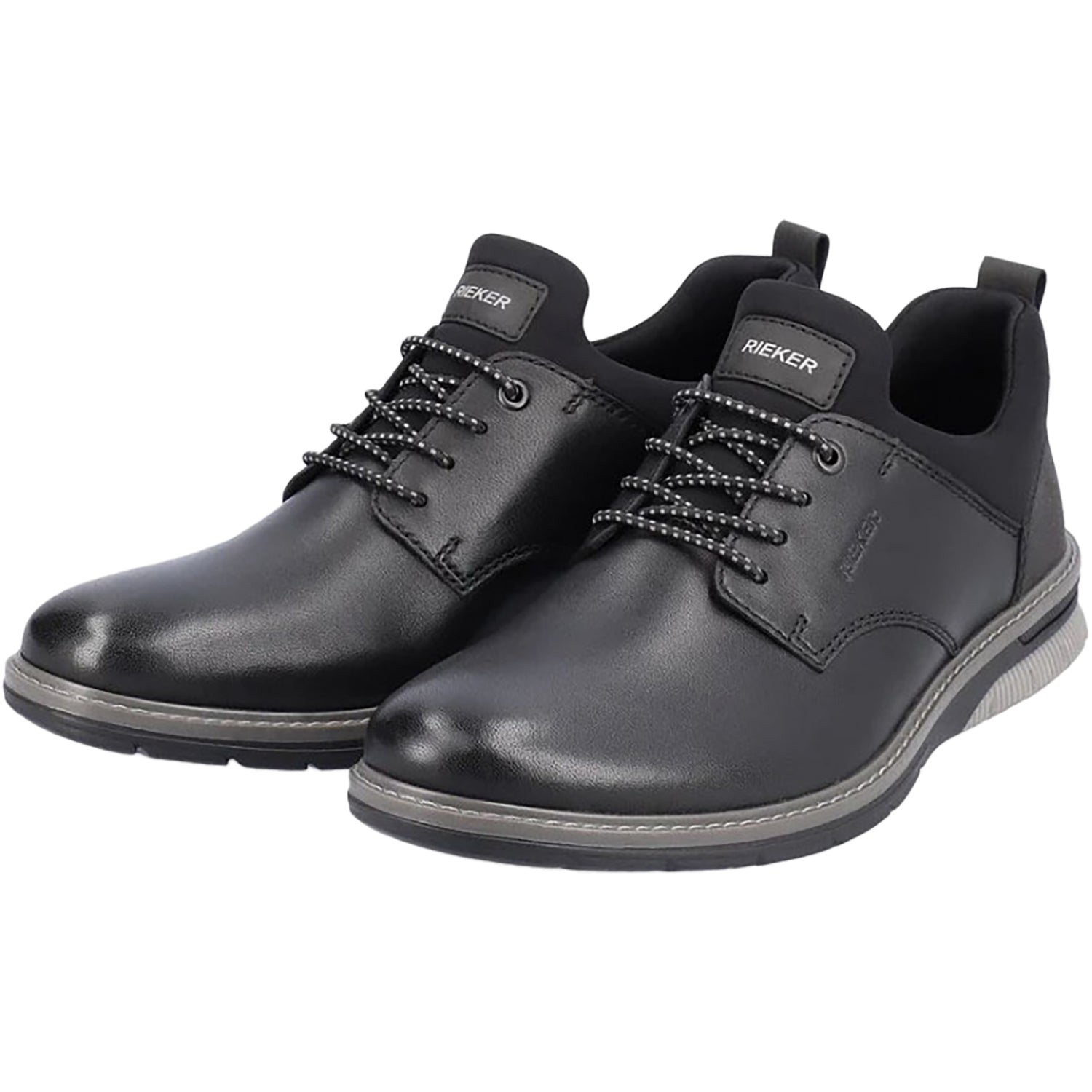 Mens Rieker Rieker 14454-01 Men's Dress Shoes Black/Black/Black Leather Black/Black/Black Leather