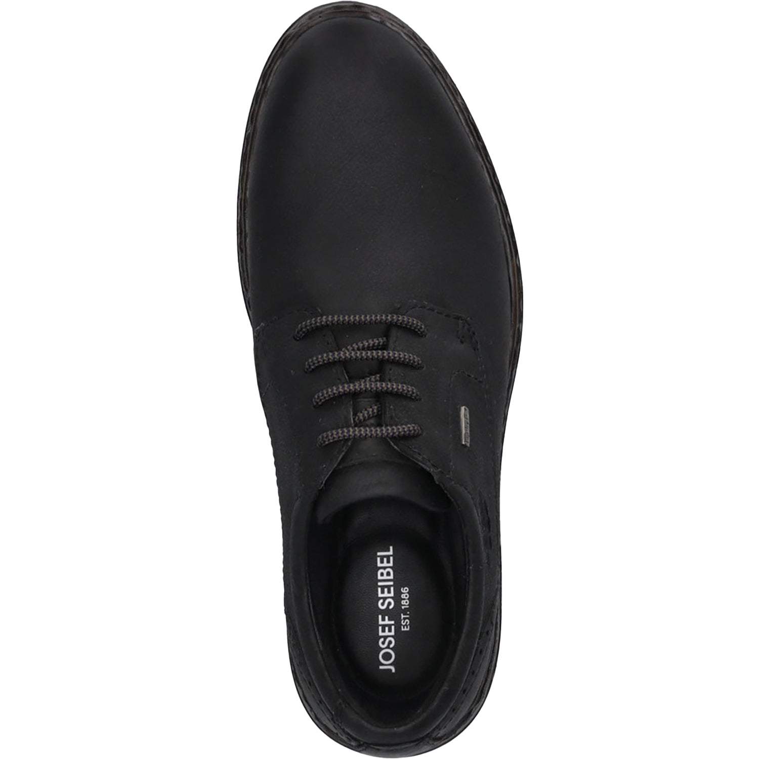 Mens Josef seibel Josef Seibel Errol 50 Waterproof Men's Waterproof Shoes Black Oiled Leather Black Oiled Leather