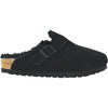Unisex Birkenstock Birkenstock Boston Shearling Unisex Clogs Black Suede Black Suede