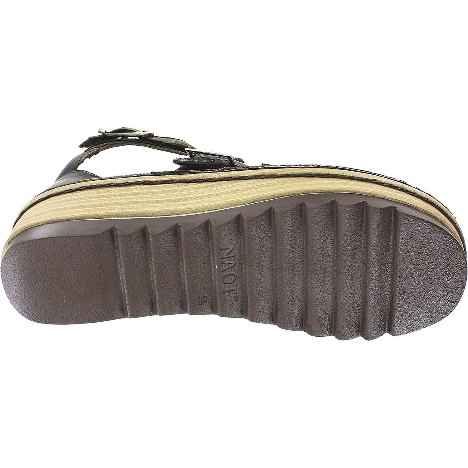 Womens Naot Naot Begonia Women's Mine/Hash/Brown/Volcanic Leather/Suede Mine/Hash/Brown/Volcanic Leather/Suede