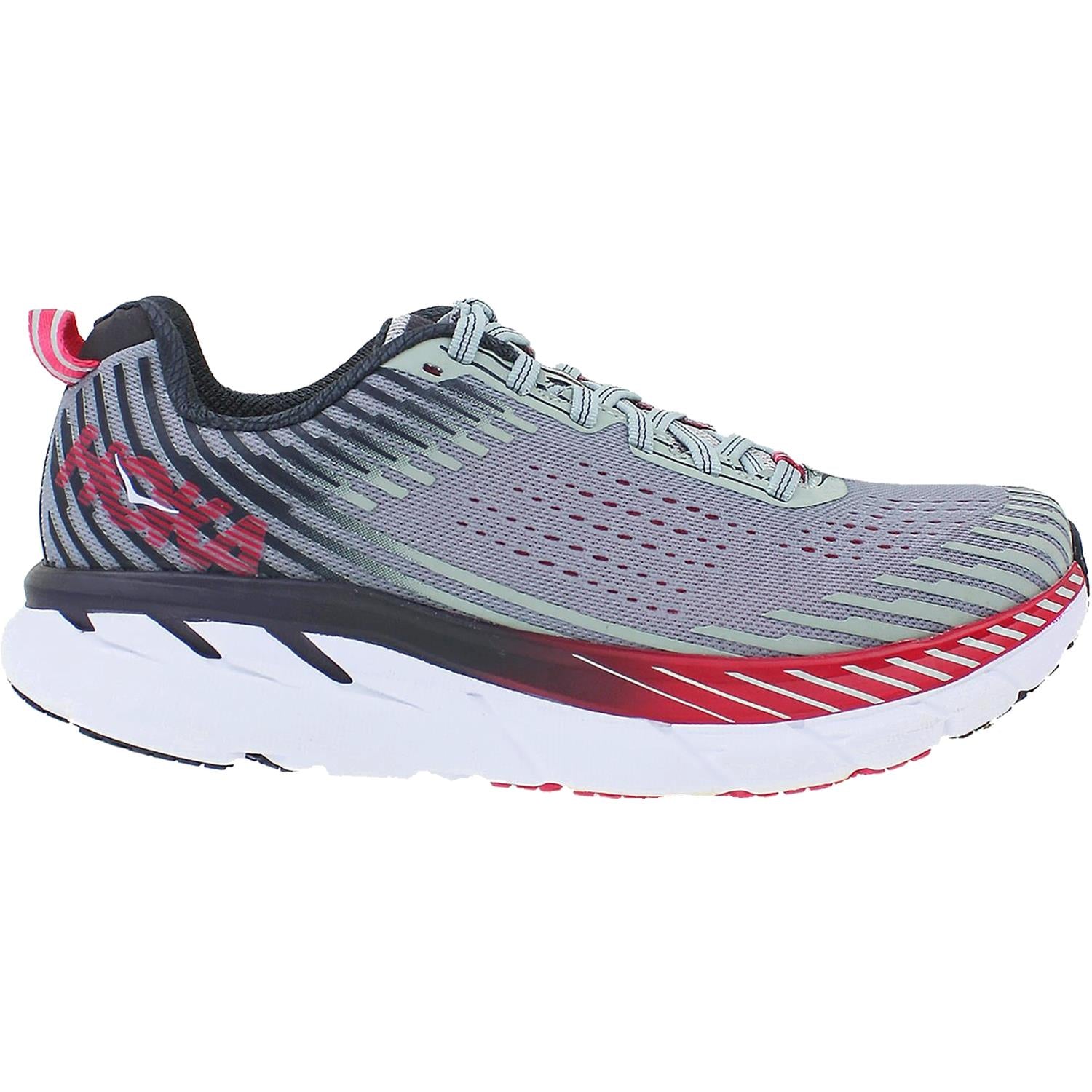 Womens Hoka one one Hoka Clifton 5 Women's Running Shoes Alloy/Metal Mesh Alloy/Metal Mesh