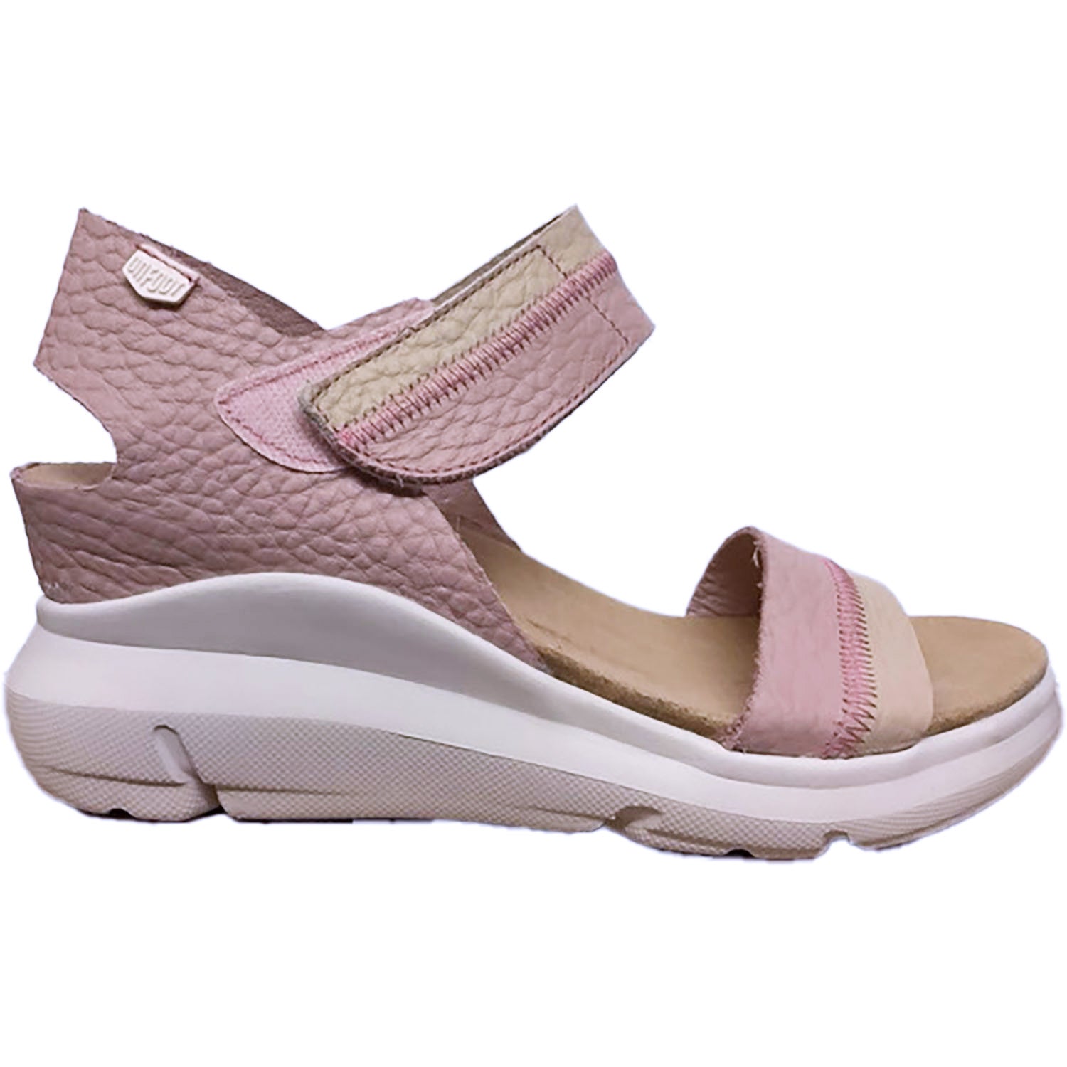 Womens On foot On Foot 80215 Charlotte Women's Wedge Sandals Beige/Nude Leather Beige/Nude Leather