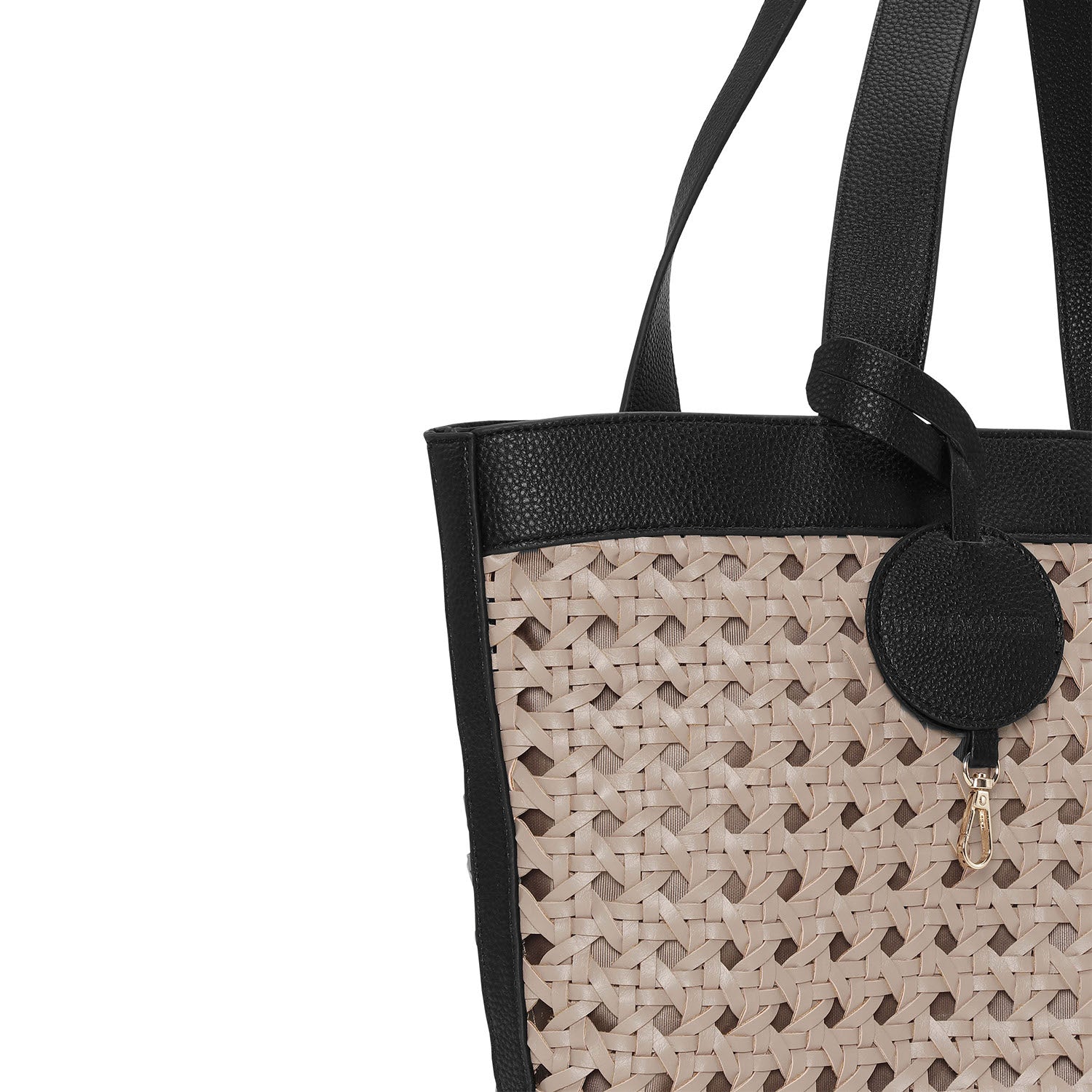 Womens Ilse jacobsen Ilse Jacobsen Braid 02 Women's Handbag Sandpile/Black Synthetic Sandpile/Black Synthetic