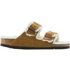 Womens Birkenstock Women's Birkenstock Arizona Shearling Mink Suede Mink Suede