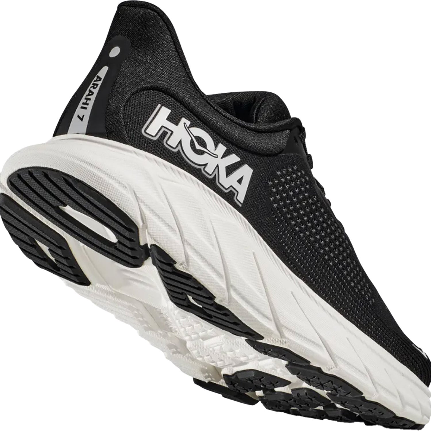 Women's Hoka Arahi Black/White Mesh (Stability Support