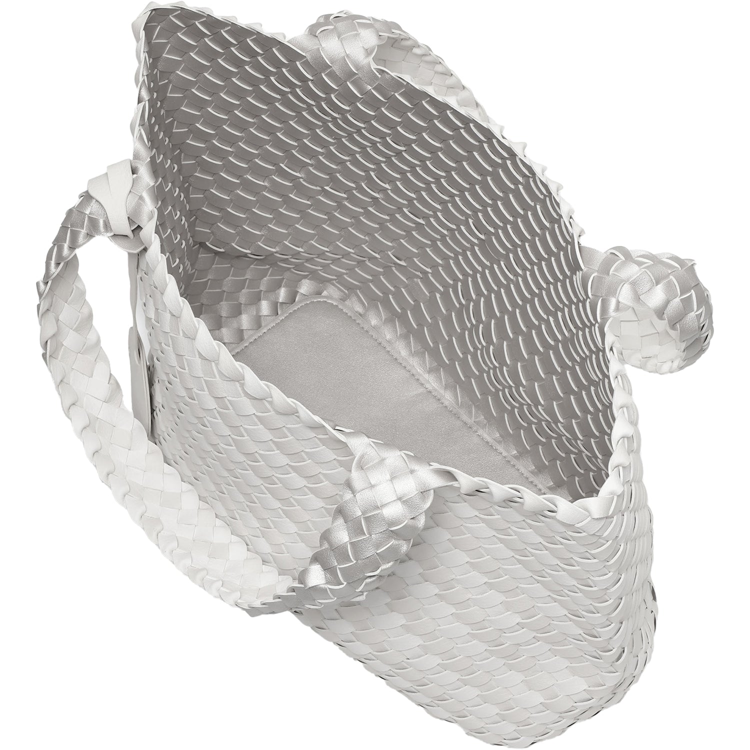 Womens Ilse jacobsen Ilse Jacobsen Bag 08 Graphics Reversible Shopper Women's Purse Milk Cream Metallic/White Synthetic Milk Cream Metallic/White Synthetic