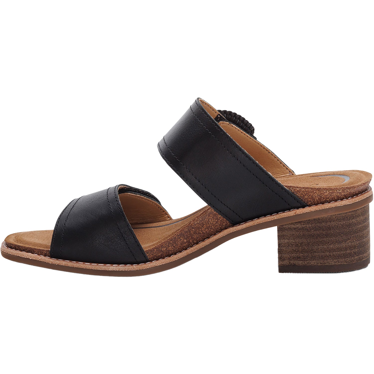 Womens Aetrex Aetrex Tatiana Women's Slide Sandals Black Leather Black Leather