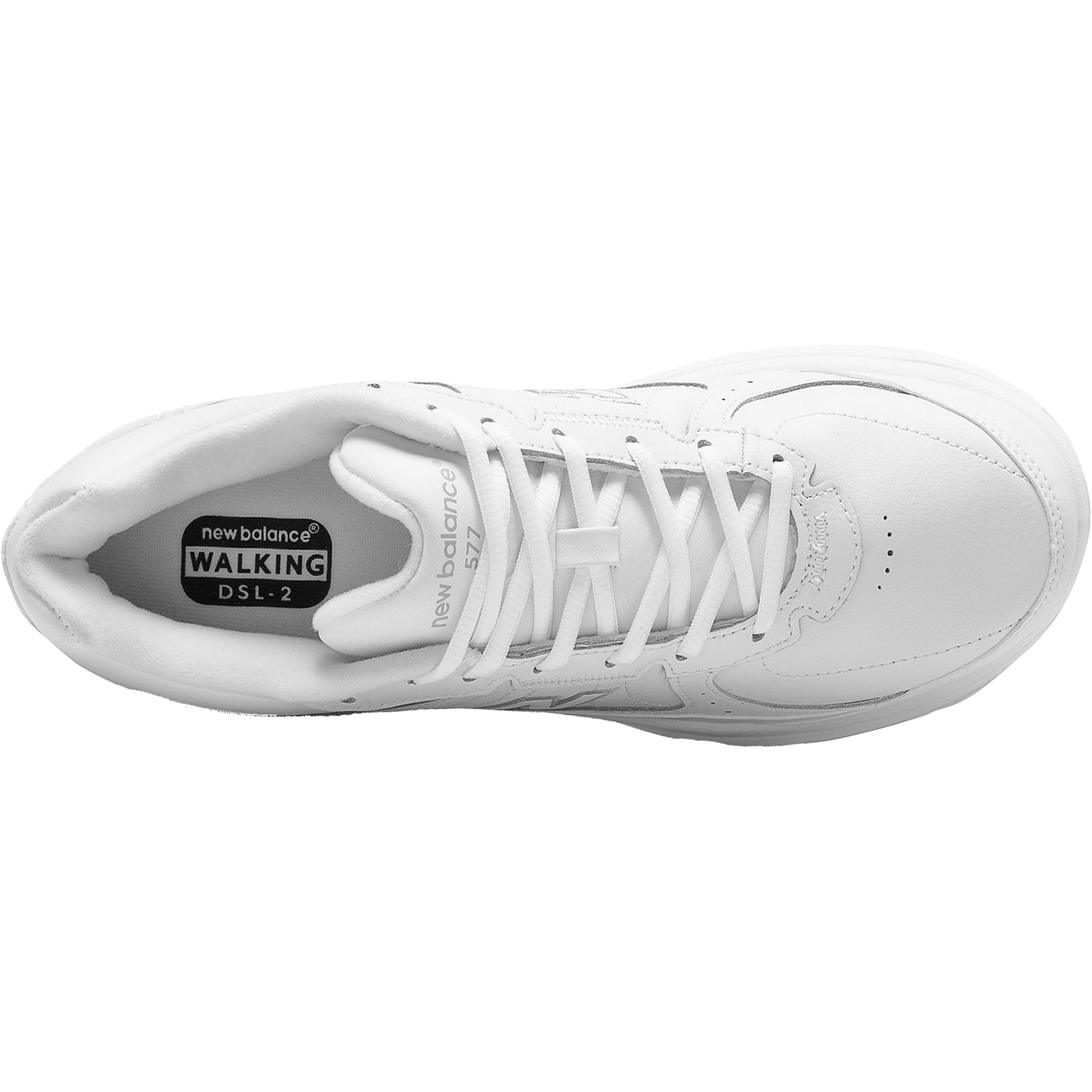 Mens New balance New Balance MW577WT Men's Walking Shoes White Leather White Leather