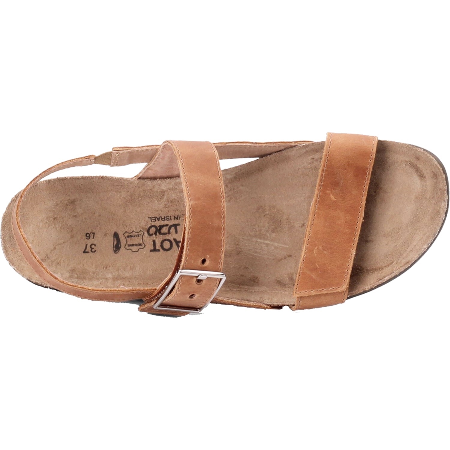 Womens Naot Naot Norah Women's Ankle Strap Sandals Latte Brown Leather Latte Brown Leather
