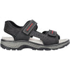 Mens Rieker Men's Rieker 21760-00 CLEMENS 60 Black/Black Synthetic Black/Black