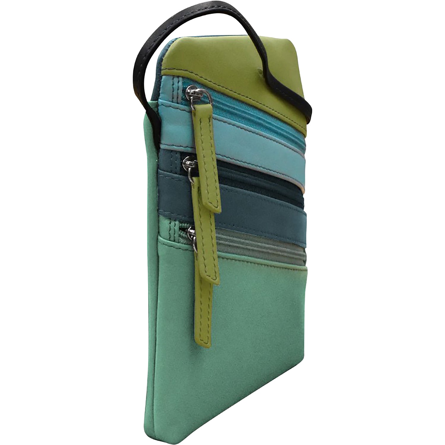 Ili new york ili New York Small Triple Zip Crossbody Handbag Serenity Multi Serenity Multi