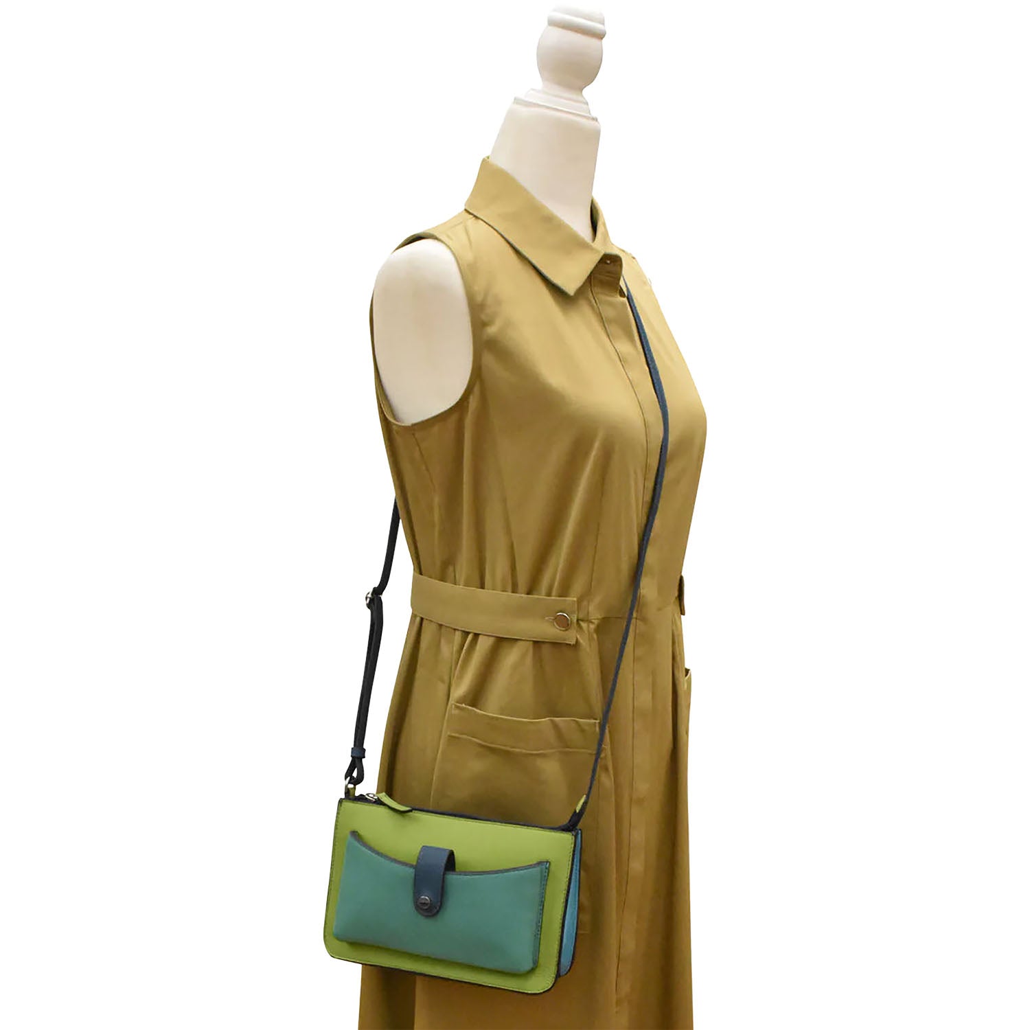 Womens Ili new york ili New York Front Pocket Phone Bag Serenity Multi Serenity Multi