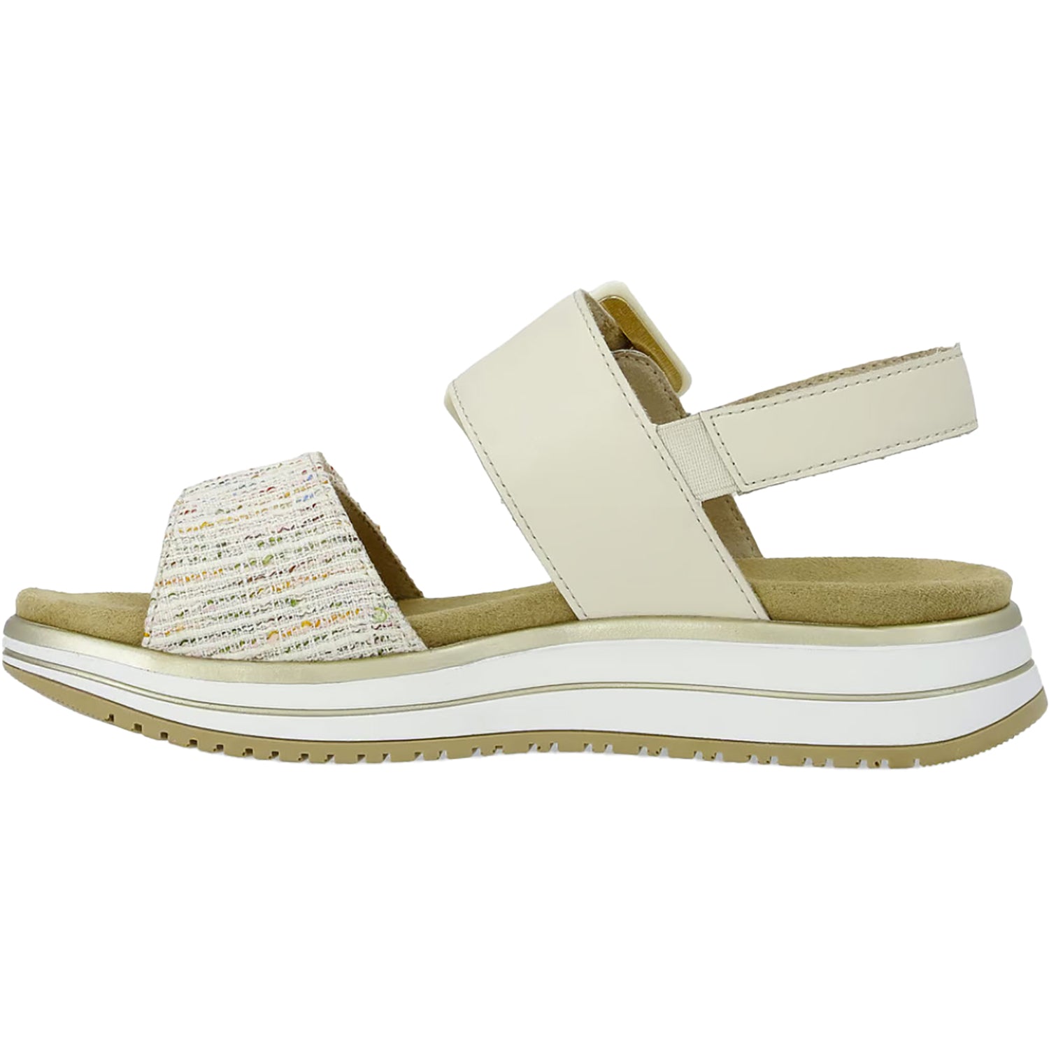 Womens Remonte Remonte D1J53-60 Jocelyn 53 Women's Sandals Weiss Multi/Porzellan Leather Weiss Multi/Porzellan Leather