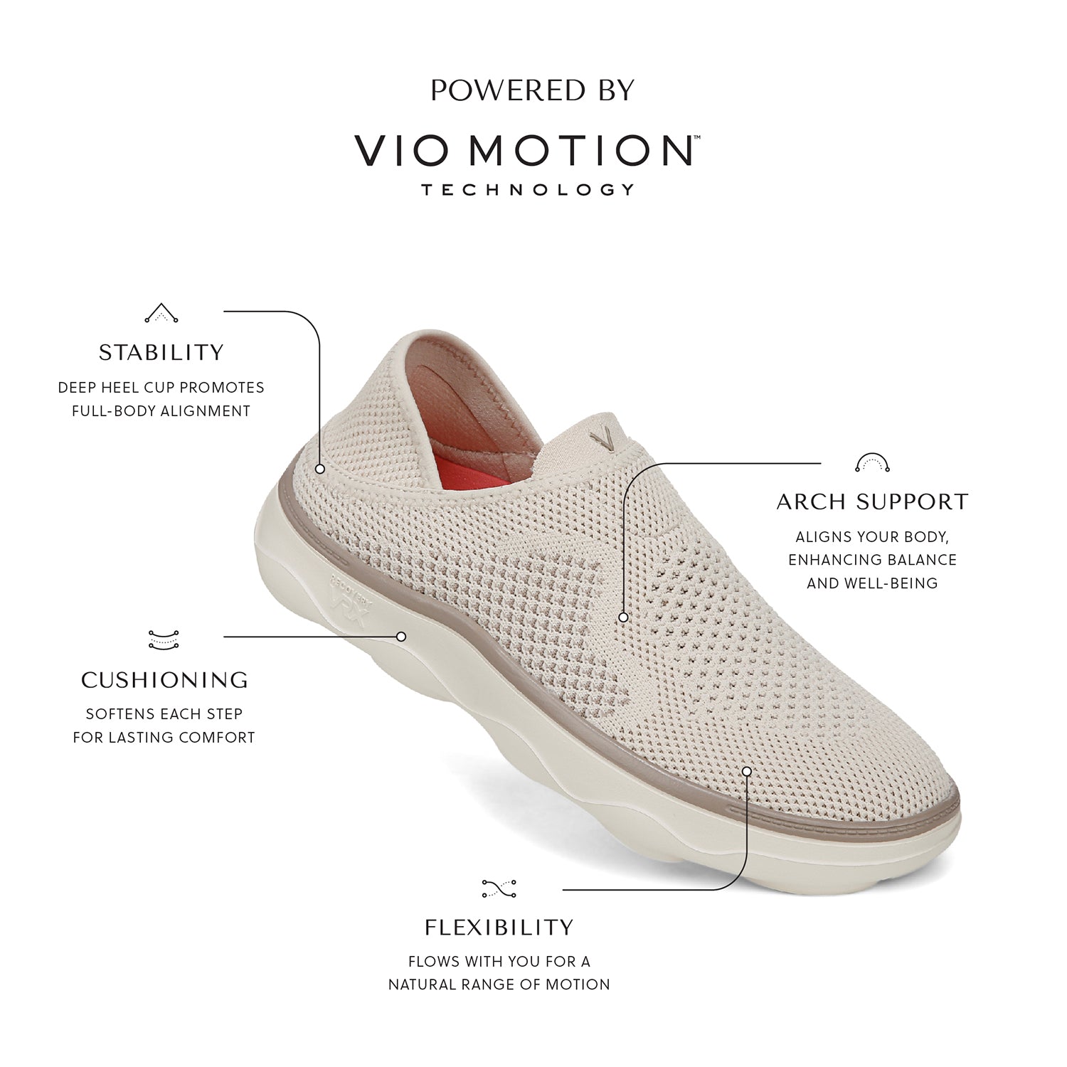 Women's Vionic Sage Rx Cream Stretch Knit – Footwear etc.
