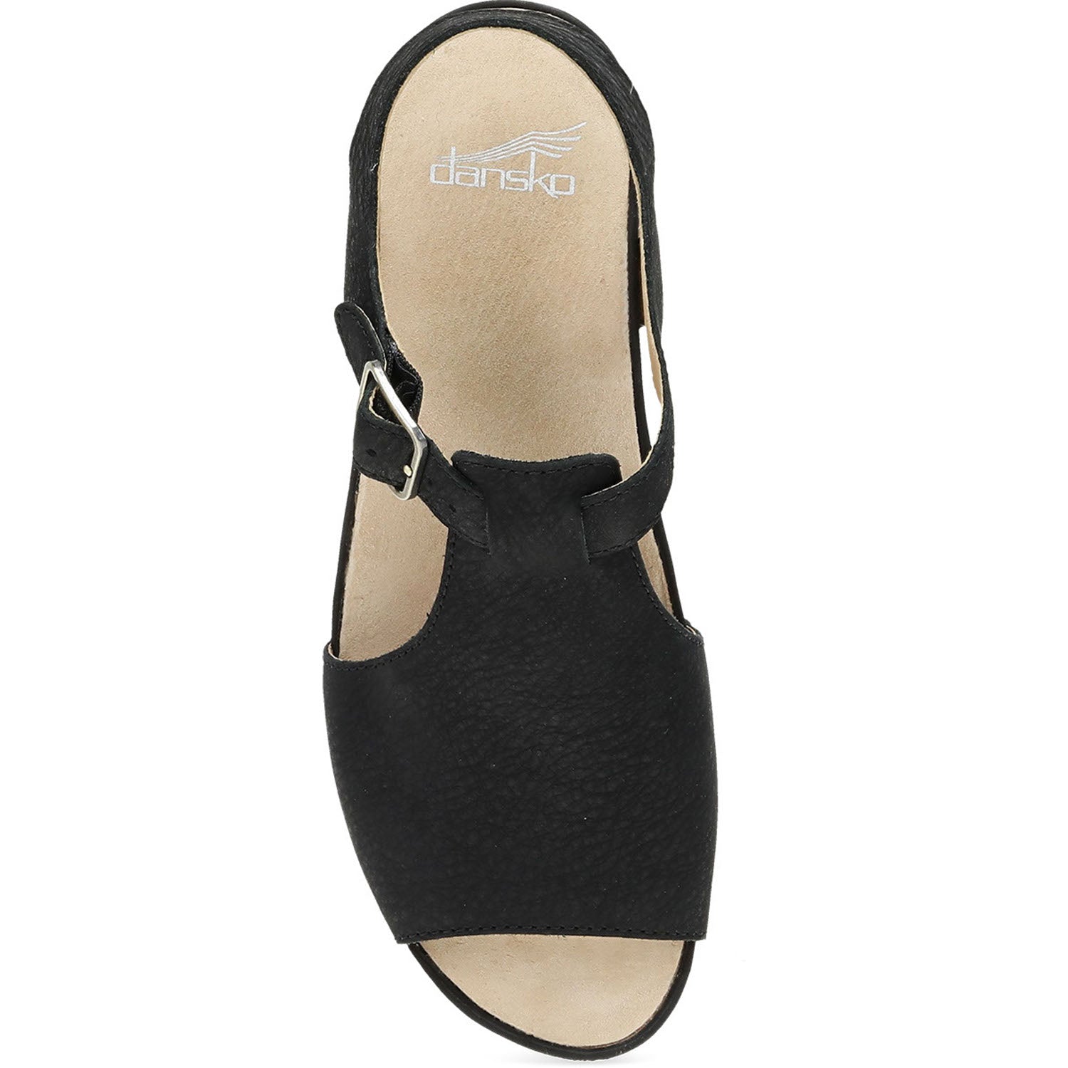 Womens Dansko Dansko Laverne Women's Sandals Black Milled Nubuck Black Milled Nubuck
