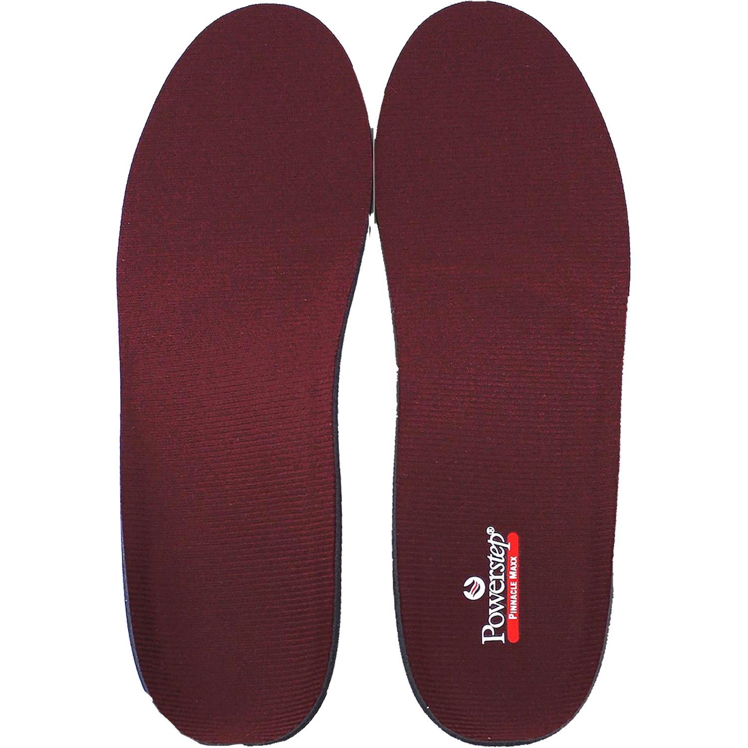 Unisex Powerstep Powerstep Pinnacle Maxx Support Full Length Insoles Unisex Burgundy Burgundy