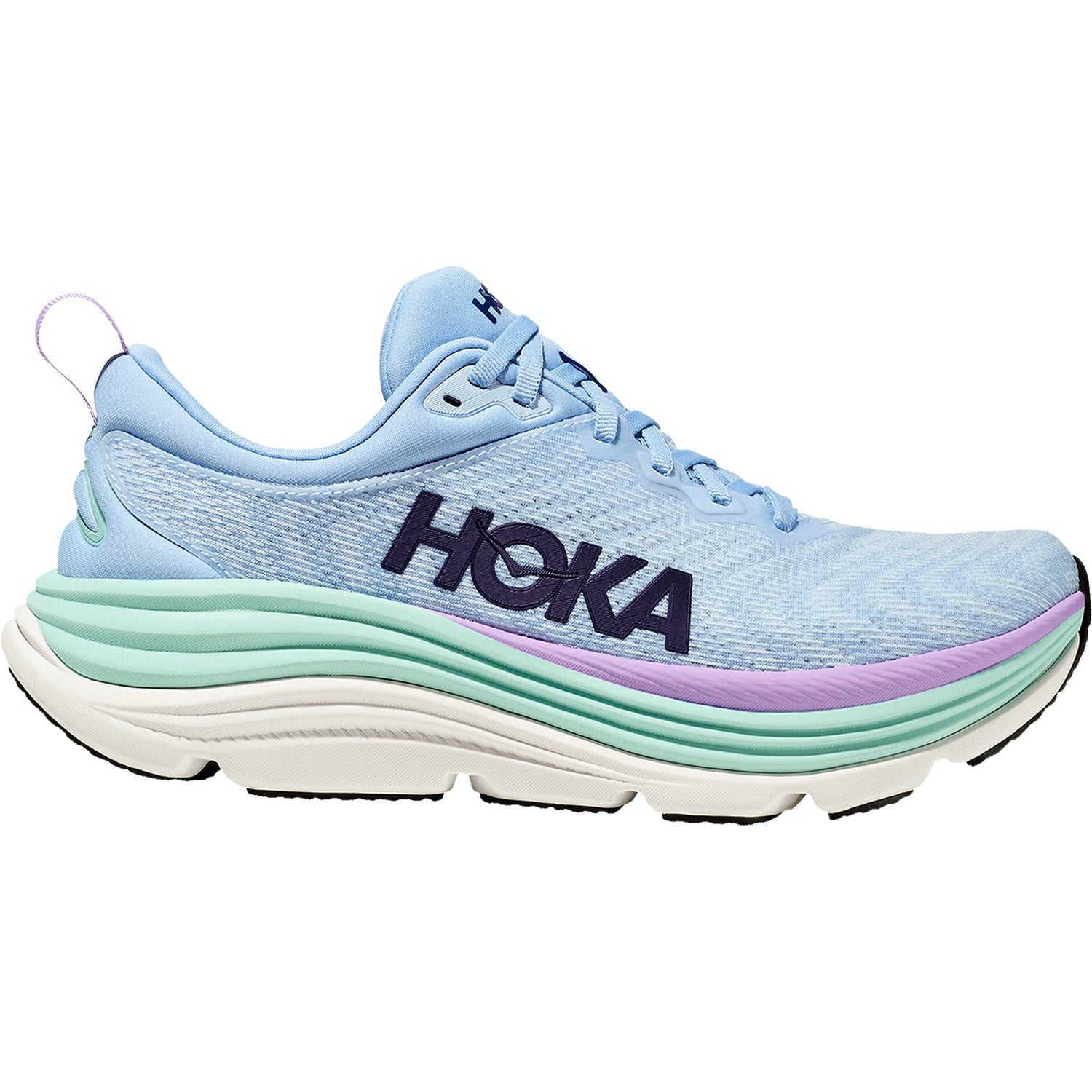 Womens Hoka one one Hoka Gaviota 5 Women's Running Shoes Airy Blue/Sunlit Ocean Mesh (Stability Support) Airy Blue/Sunlit Ocean Mesh