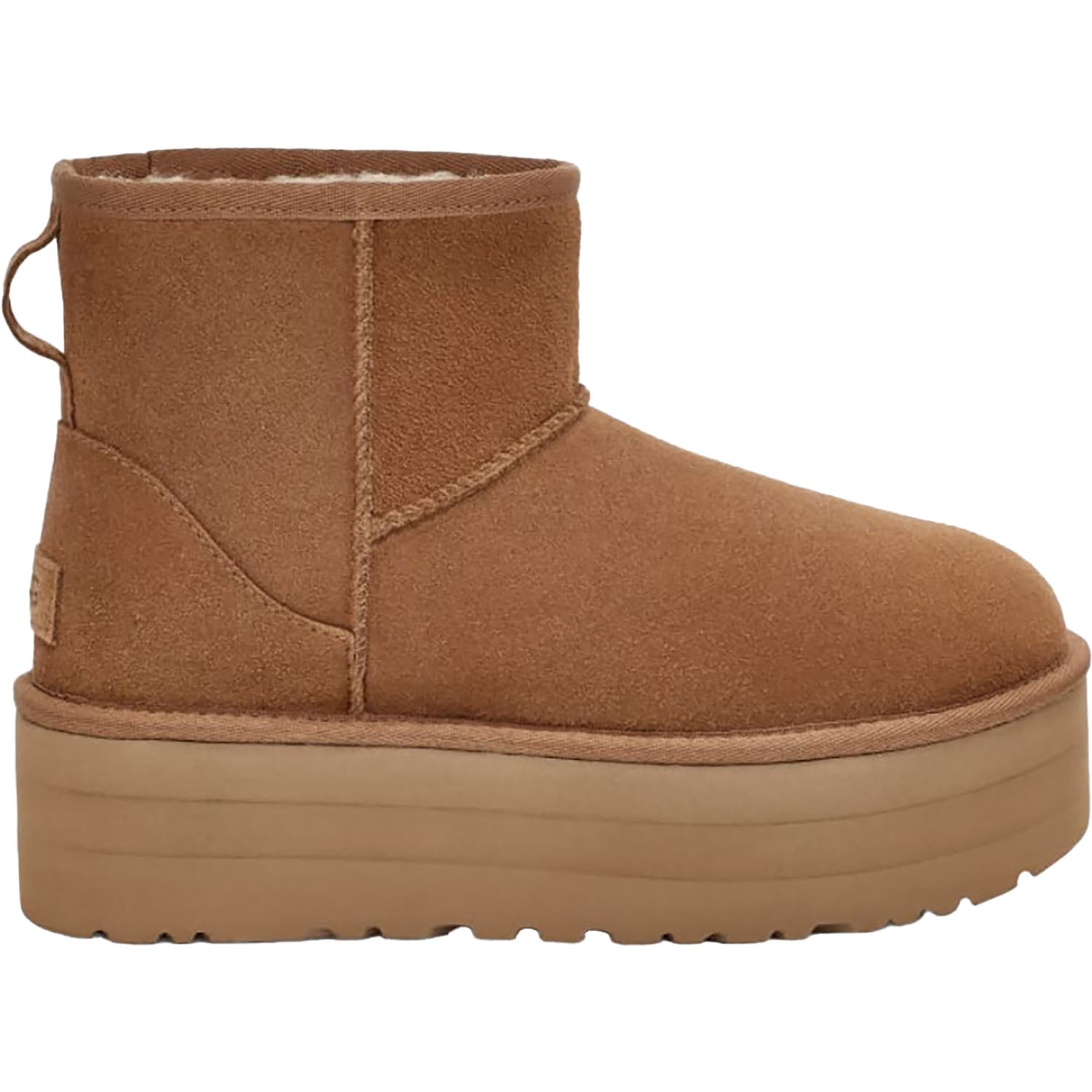 Womens Ugg UGG Classic Mini Platform Women's Boots Chestnut Suede Chestnut Suede