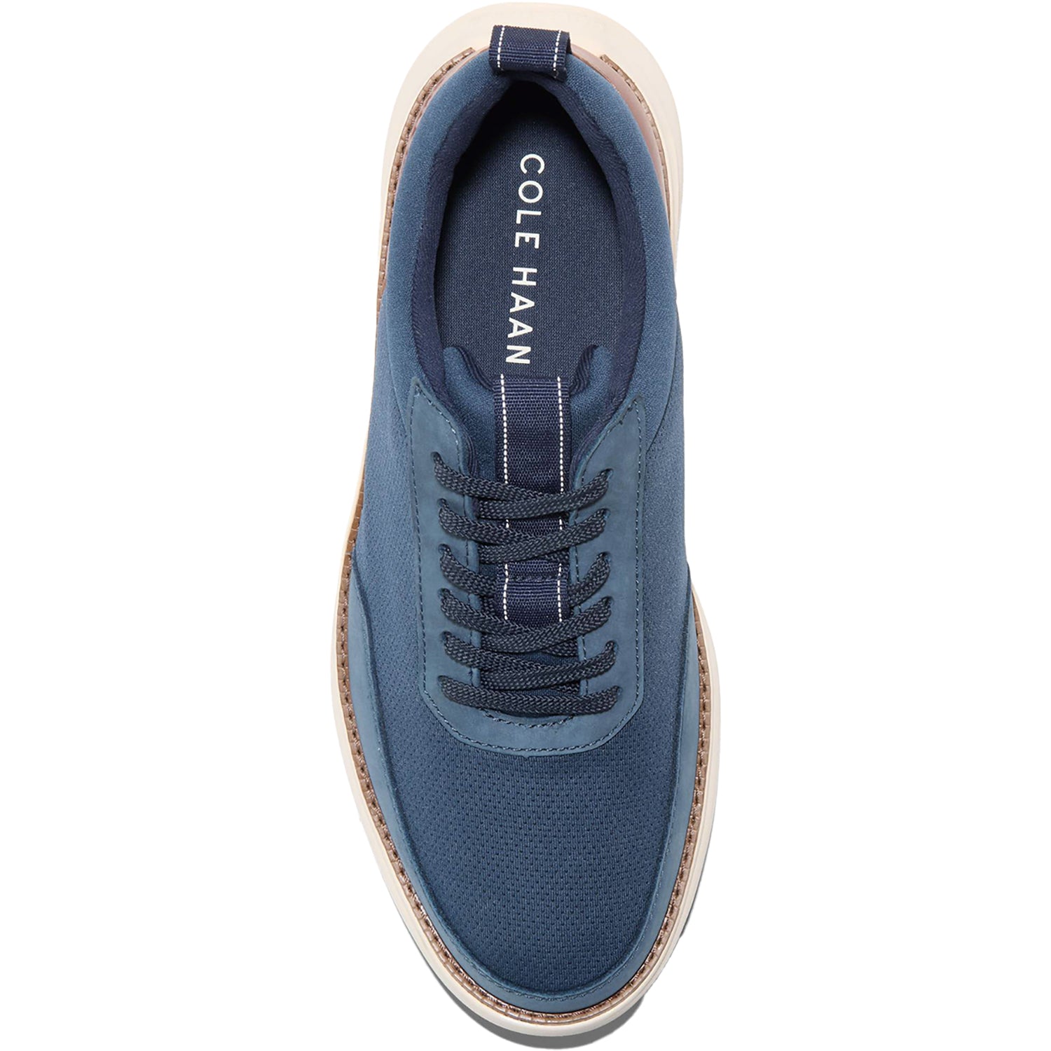 Mens Cole haan Men's Cole Haan Grand Remix Sneaker Navy/British Tan Leather Navy/British Tan Leather