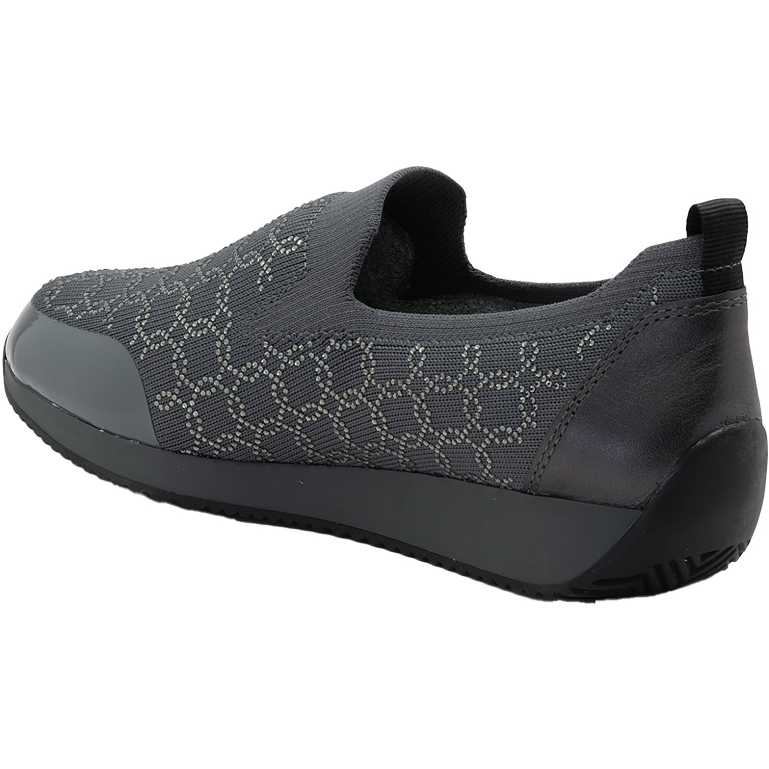 Womens Ara shoes Ara Layton II Women's Slip Ons Graphite Wovenstretch Graphite Wovenstretch