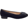 Womens Ara shoes Ara Bambi Women's Slip On Flats Black Puntikid Suede Black Puntikid Suede