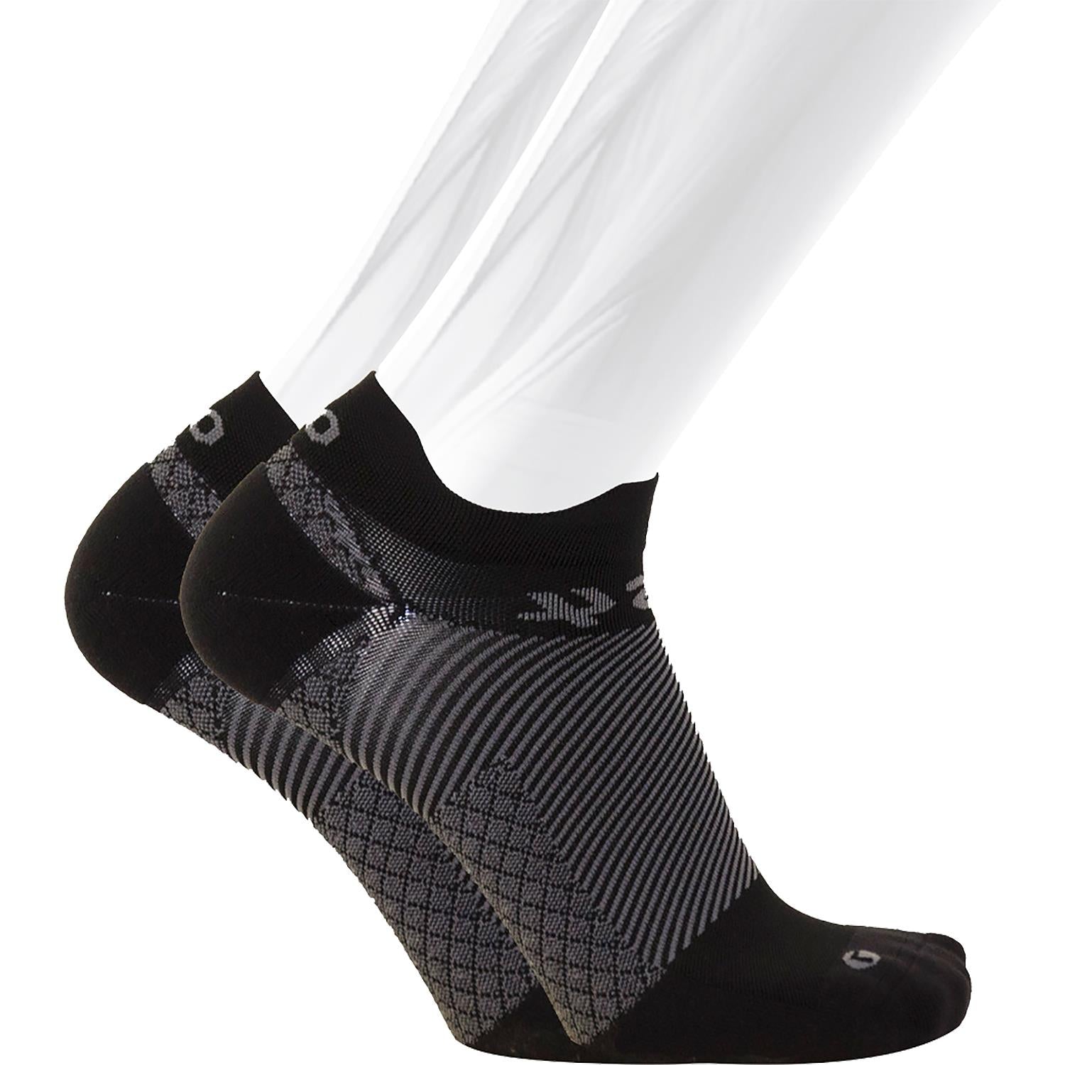 Unisex Os1st OS1st FS4 No Show Plantar Fasciitis Socks Pair Unisex OS1st Plantar Fasciitis Socks Black Black