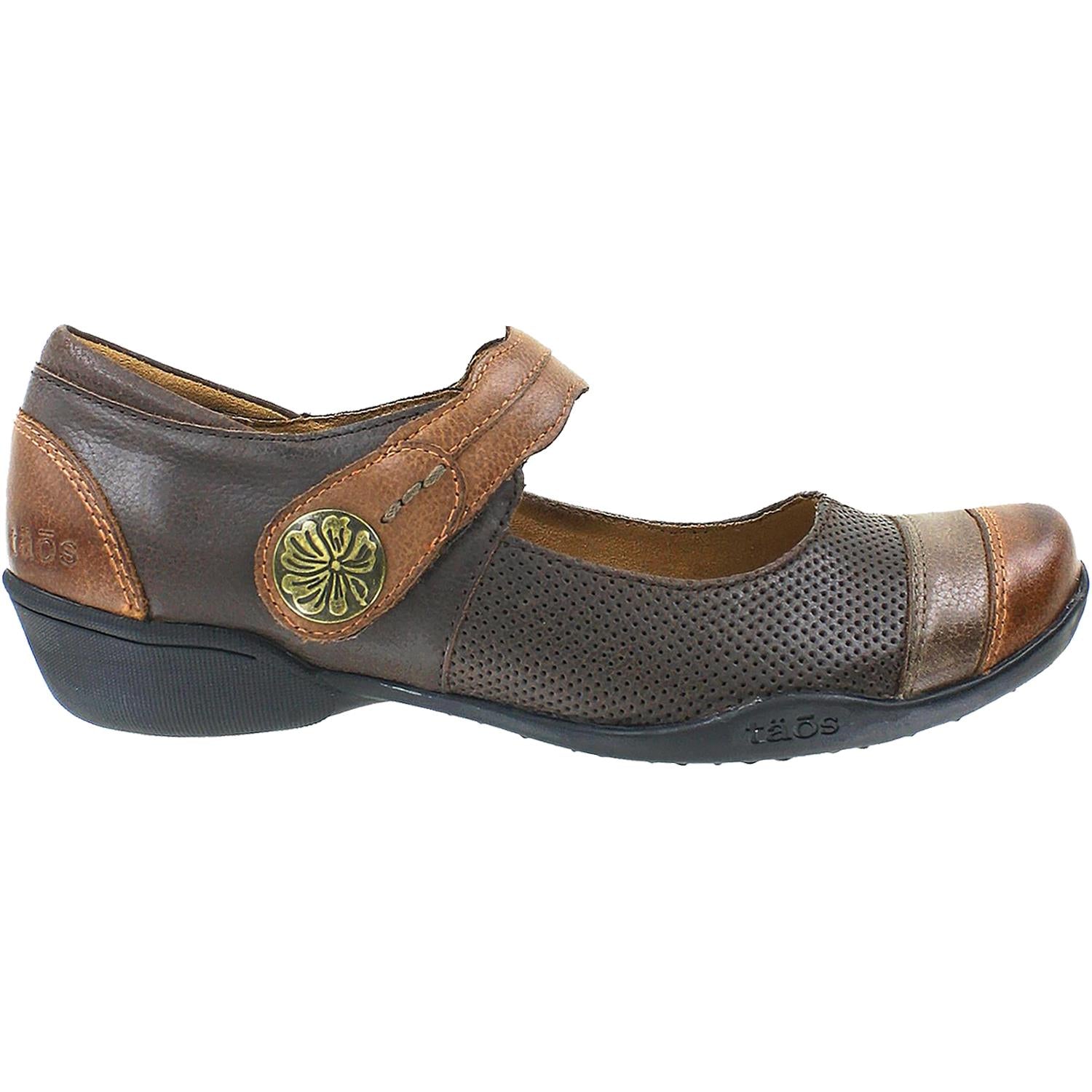 Womens Taos Taos Bravo Women's Mary Janes Whiskey Multi Leather Whiskey Multi Leather