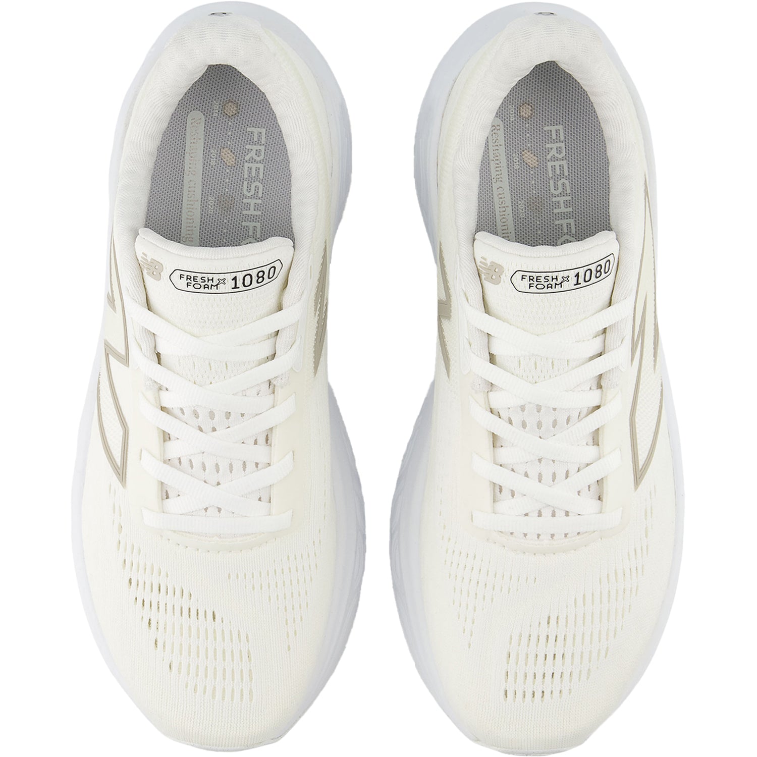 Women's New Balance W1080W14 White/Light gold Metallic/Sea