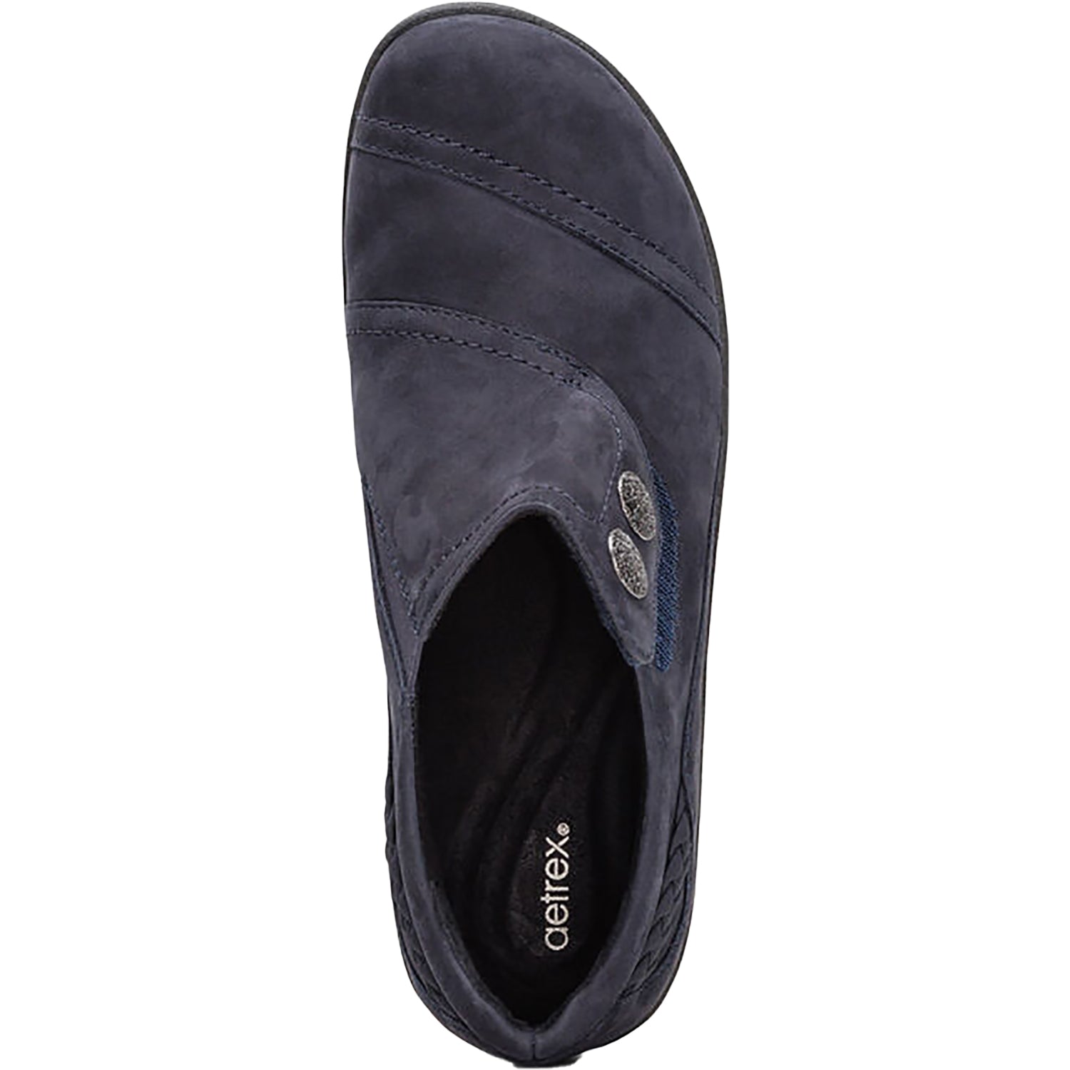 Womens Aetrex Aetrex Karina Women's Slip Ons Navy Nubuck Navy Nubuck