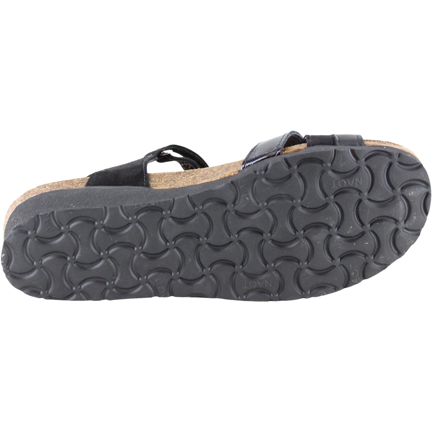 Womens Naot Naot Sophia Women's Sandals Black Velvet/JetBlack/Black Crinkle Pat Leather Black Velvet/JetBlack/Black Crinkle Pat. Leather